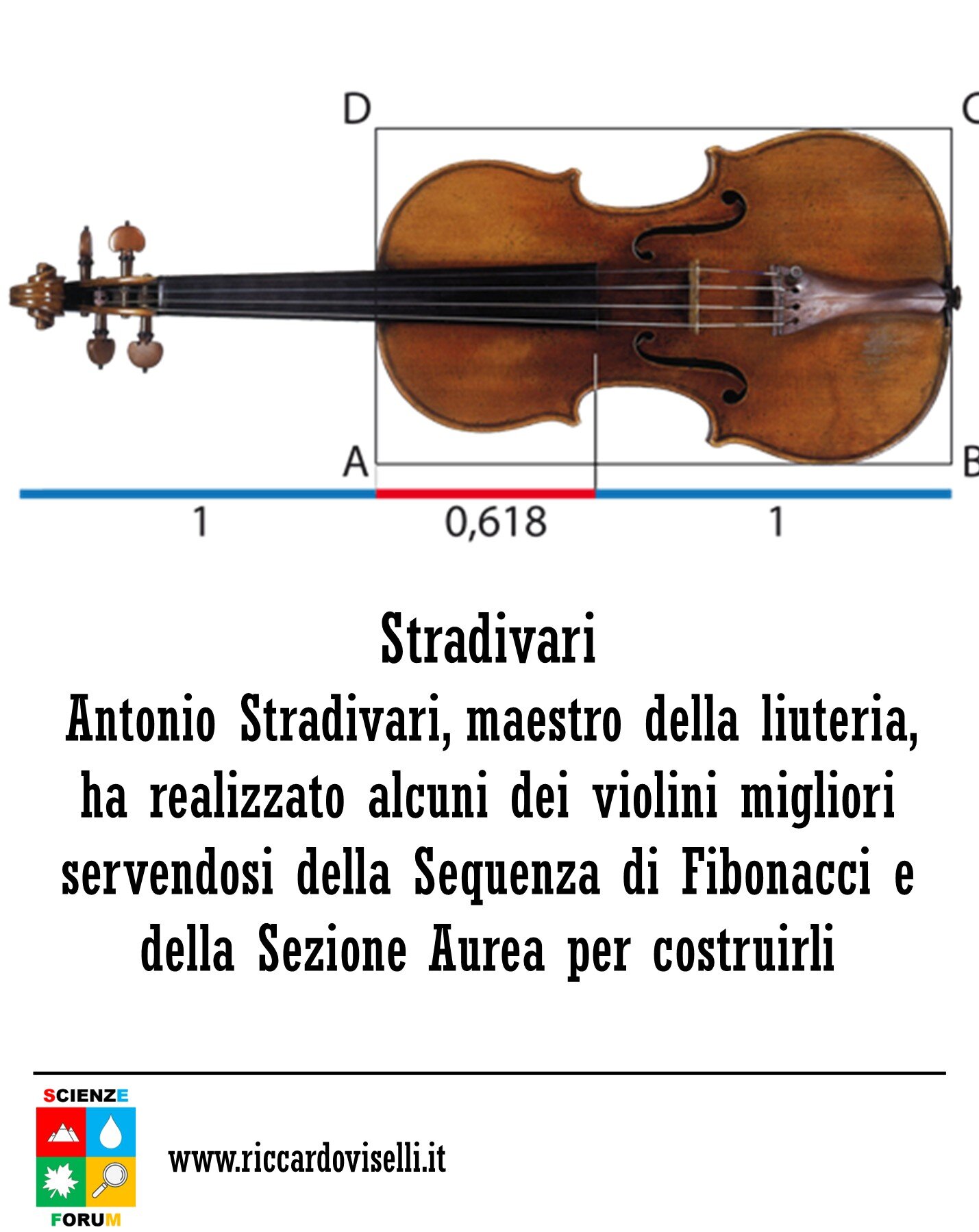 Successione di Fibonacci nei violini di Stradivari