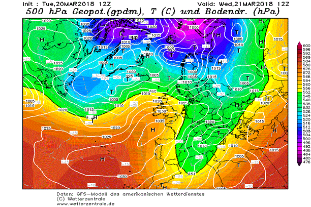 Le carte meteo a 500 hPa e la previsione del tempo Le carte meteo a 500 hPa e la previsione del tempo