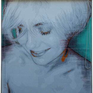 Paola 100x120 tecnica mista su tela