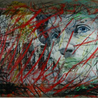 Beethowen S.9 Allegro ma non troppo 120x80 tecnica mista su tela