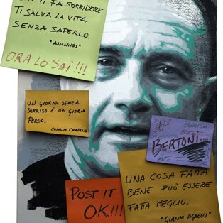 Aforismi 89x109 tecnica mista su tela