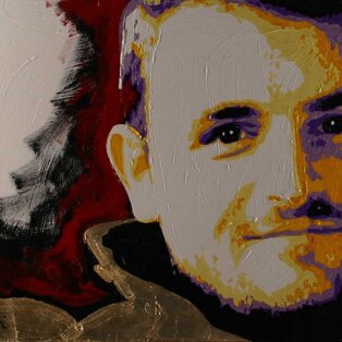 Cristian Larini 80x60 tecnica mista su tela