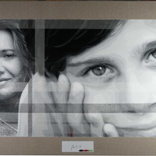 Da un punto di vista 120x80 tecnica mista su tela