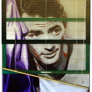 Gregory Peck 100x120 tecnica mista su tela