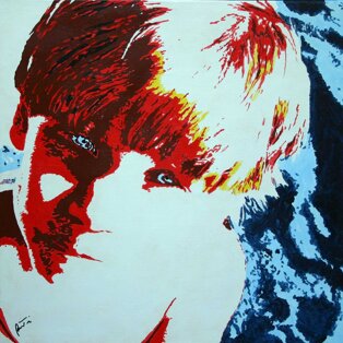 Gianmarco 90x90 acrilico su tela