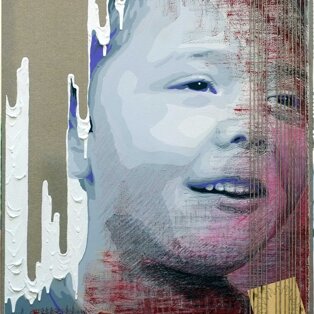 Oliver 60x80 tecnica mista su tela