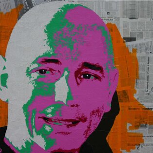 Stefano Luisotti 100x100 tecnica mista su tela