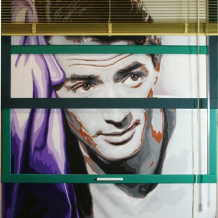 Gregory Peck 100x120 tecnica mista su tela