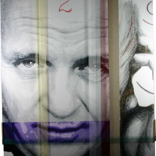 Hopkins 100x120 tecnica mista su tela