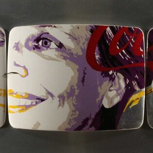 Comunicazione parallela n.2 150x50 tecnica mista su schermi in vetroresina