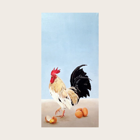 Il Gallo Ha Rotto L'Uovo 80x40 2015