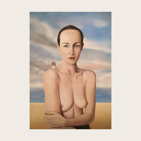 Dama Con L'Uccellino 50x70 2021