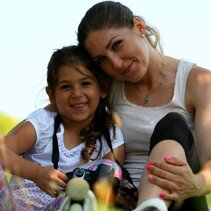Veronika e la sua bimba Jasmine anche lei provetta pattinatrice