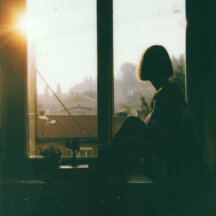 Golden hour selfportrait Polaroid