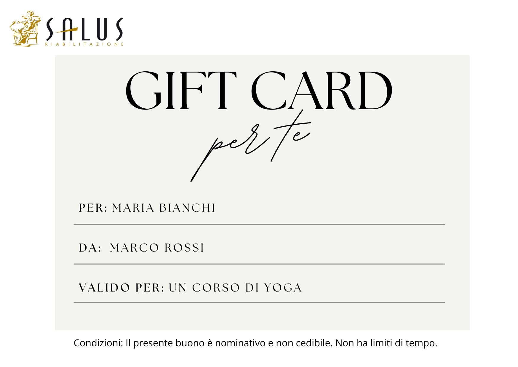 Regala salute con le nostre Gift Card
