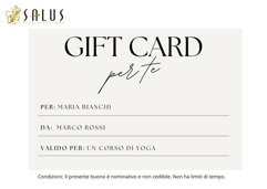 gift card salus riabilitazione monza