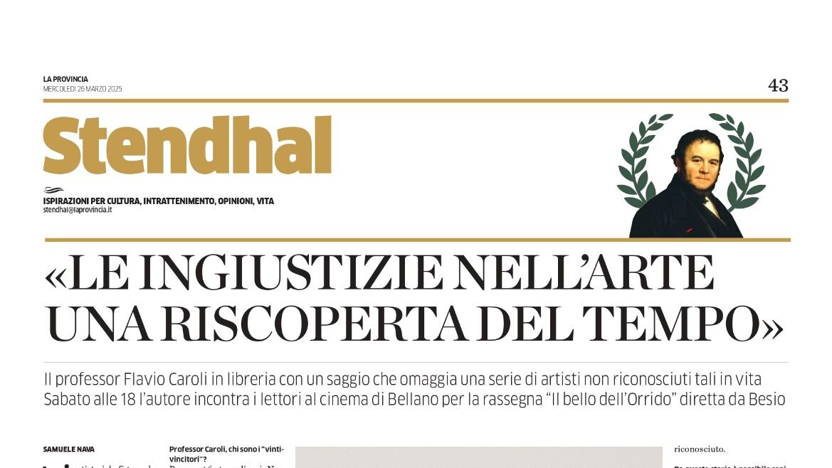 I vinti nell'arte - Intervista a Flavio Caroli