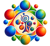 emblema mandala arcobaleno