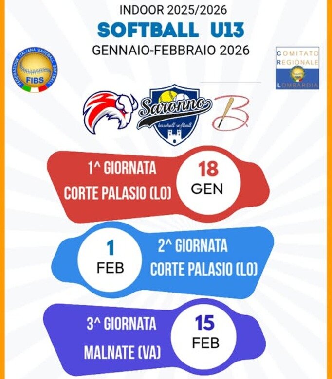Softball U13: Saronno torna in campo assieme a Braves e Buffaloes