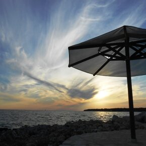 Tramonto con vista su Koversada