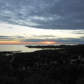 Tramonto con vista su Koversada
