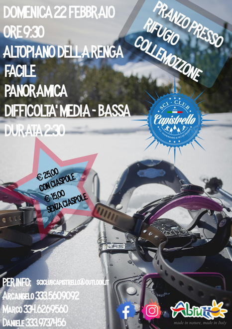 locandina ciaspolata