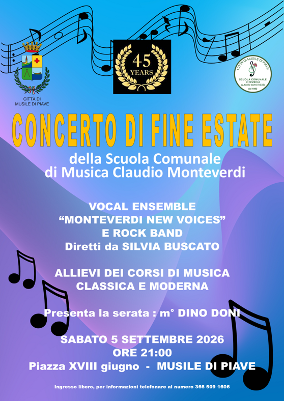 concerto fine estate settembre 2026 concerto fine estate settembre 2026