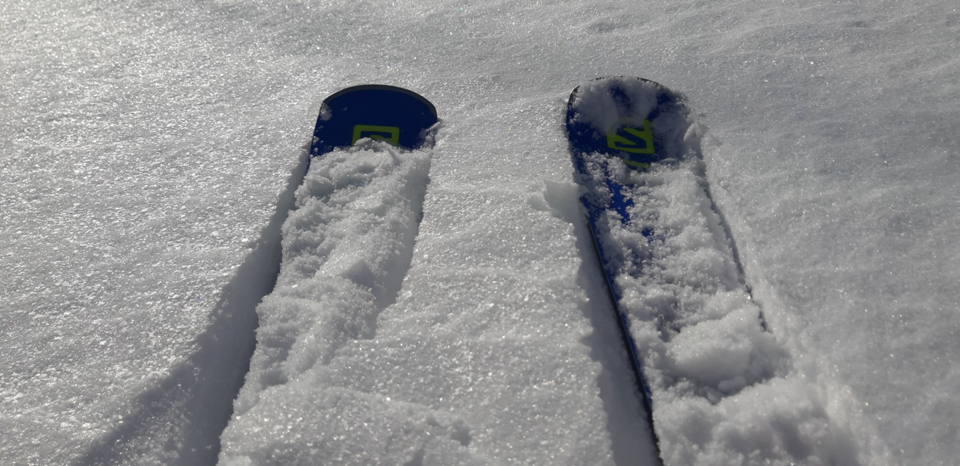New Snow, showing its fluffy nature