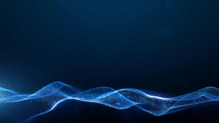 futuristic digital blue abstract particles
