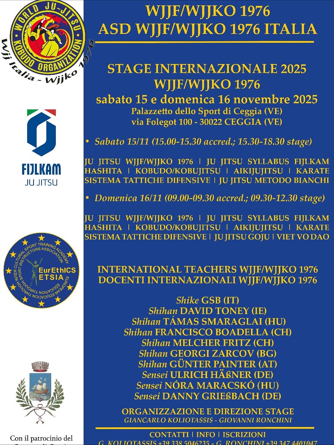 STAGE INTERNAZIONALE WJJF/WJJKO