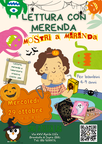 lettura con merenda halloween