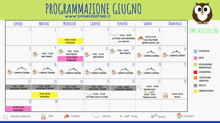 programmazione giugno