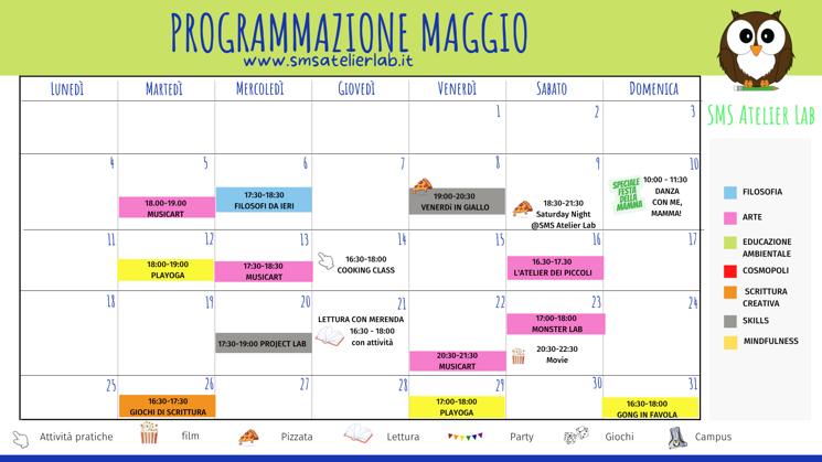 programmazione maggio