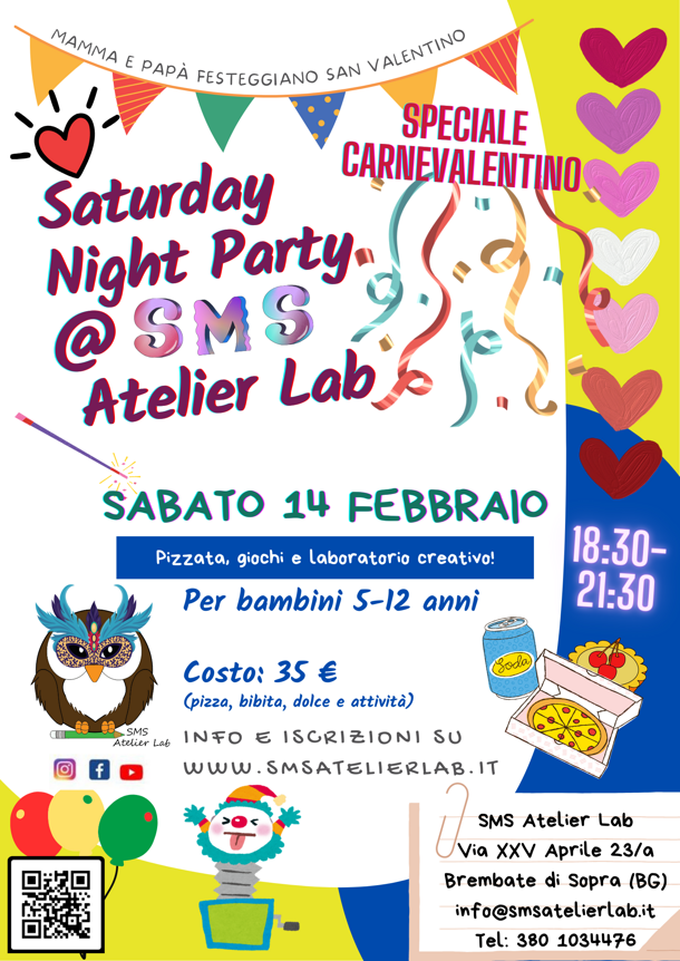 saturday night party carnevalentino