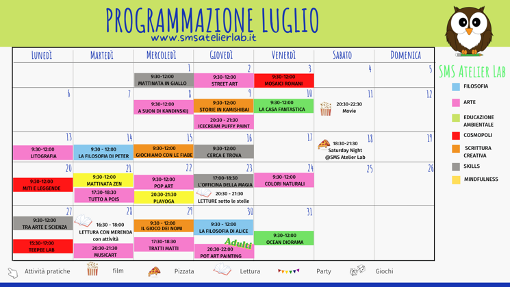 programmazione luglio programmazione luglio