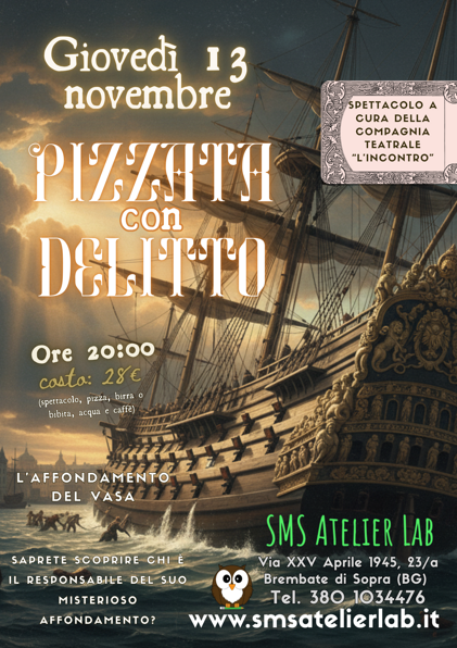 pizzata con delitto 13 novembre
