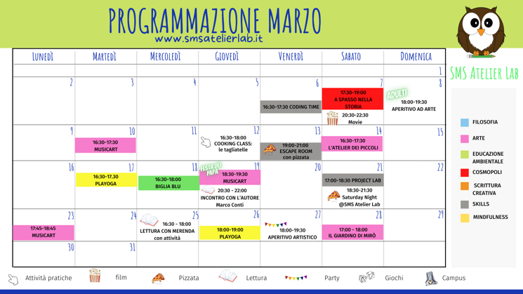 programmazione marzo programmazione marzo