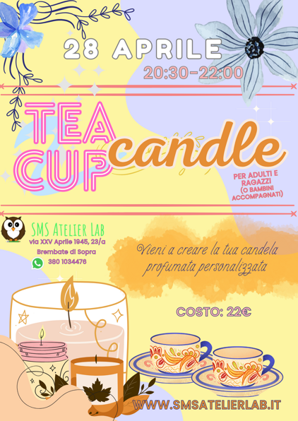 tea cup candle tea cup candle