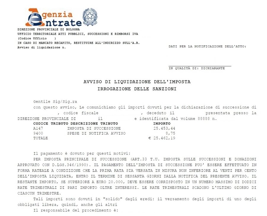 Il pagamento dell'imposta di successione da parte del mero chiamato all'eredità Il pagamento dell'imposta di successione da parte del mero chiamato all'eredità