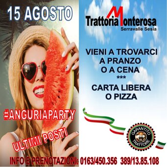 FERRAGOSTO IN TRATTORIA Grande festa con pranzo alla trattoria FERRAGOSTO IN TRATTORIA Grande festa con pranzo alla trattoria