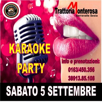 SI RIPARTE CON IL KARAOKE SI RIPARTE CON IL KARAOKE