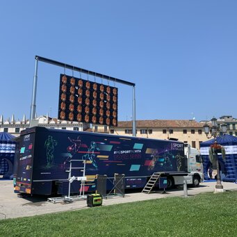 tour promozionale sport evento in piazza per un tour promozionale con il nostro truck hospitality
