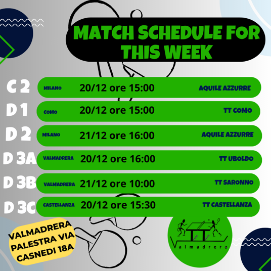 colorful illustrated match schedule instagram post