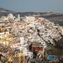 SANTORINI FIRA SANTORINI panorama di Fira