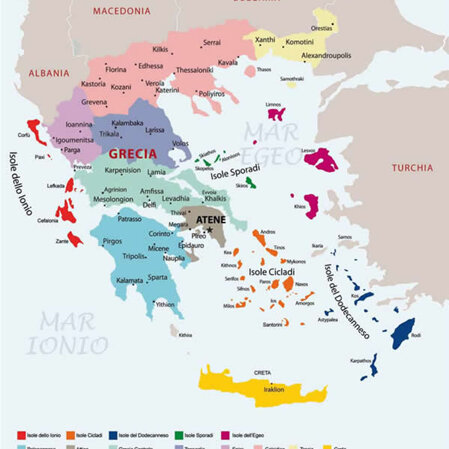 cartina della grecia