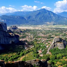 Vista su Kastraki da Gran Meteora