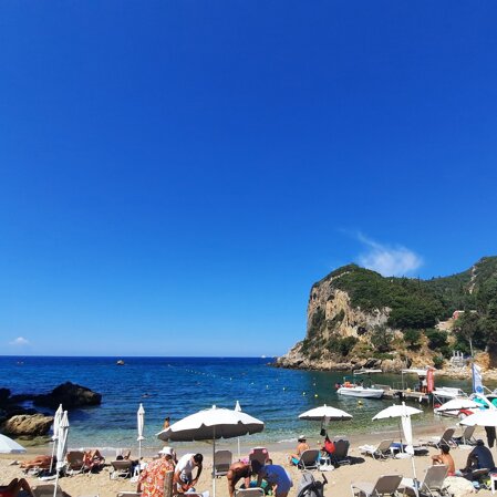 Agios Spyridon beach. Paleokastritsa