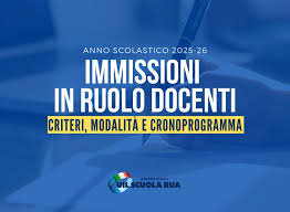 Immissioni in ruolo docenti a.s. 2025/26: criteri, modalità e cronoprogramma