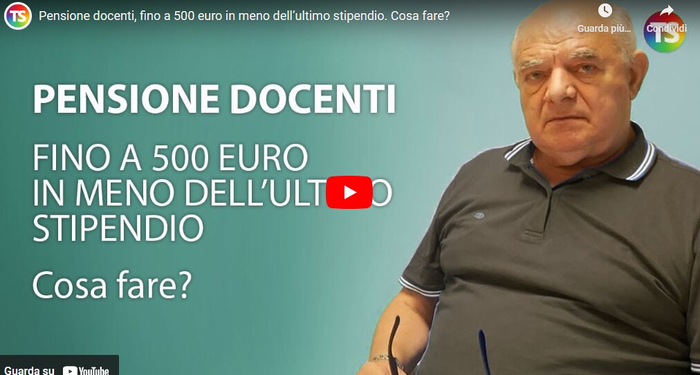 In pensione con 500 euro in meno dell’ultimo stipendio, per docenti e Ata con 35 anni di contributi si fa dura.