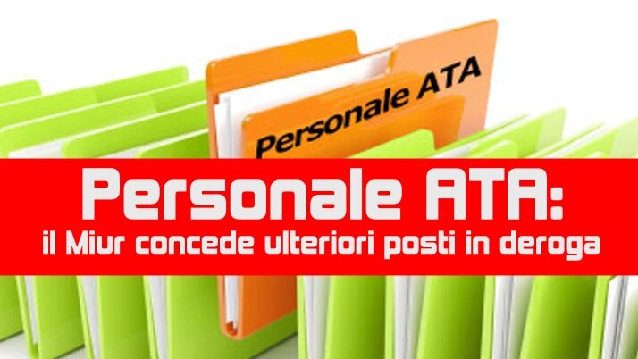 Personale ATA – posti in deroga a.s. 2023/24